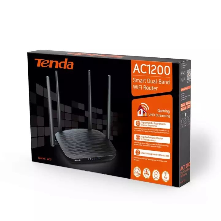 Router WiFi 2 băng tần AC1200 Tenda AC5