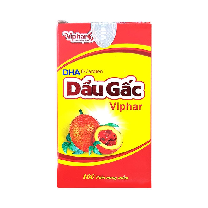 Viên dầu gấc DHA Viphar - Lọ 100 viên