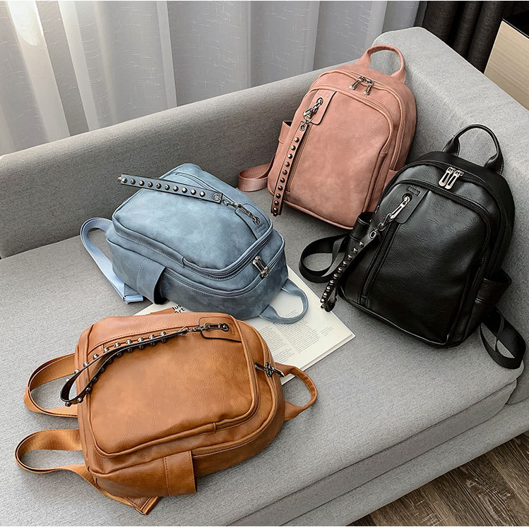 Balo Nữ Khóa Dải Cách Điệu Da Mềm, Chất Đẹp