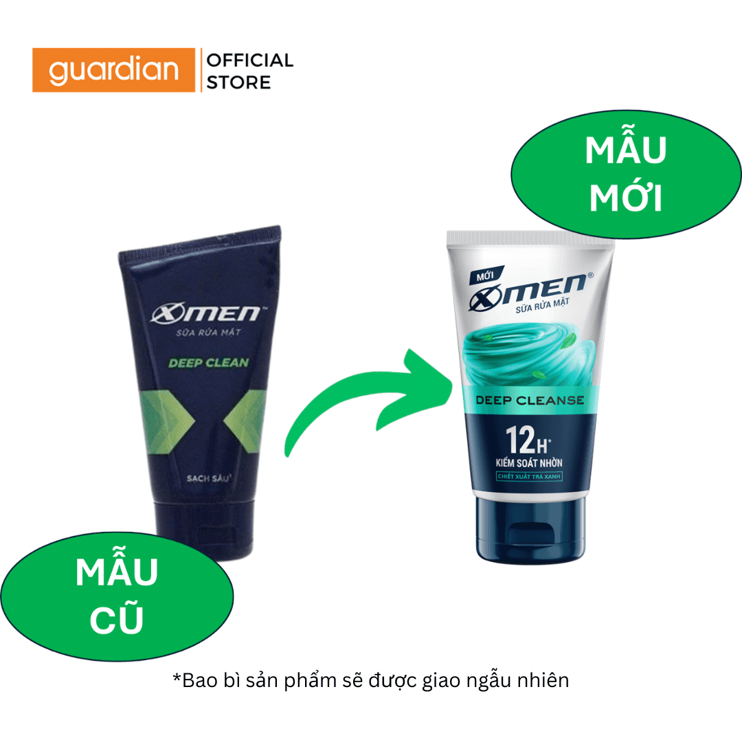 Sữa Rửa Mặt Sạch Sâu X-Men Deep Cleanse 100Gr