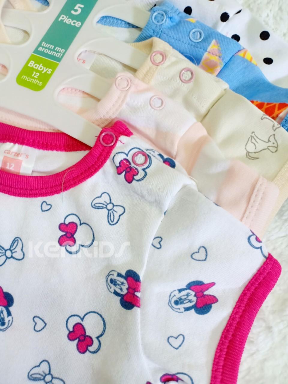COMBO 5 Body đùi Carter's Thái Lan cho bé gái (3m - 18m) - 5 bộ