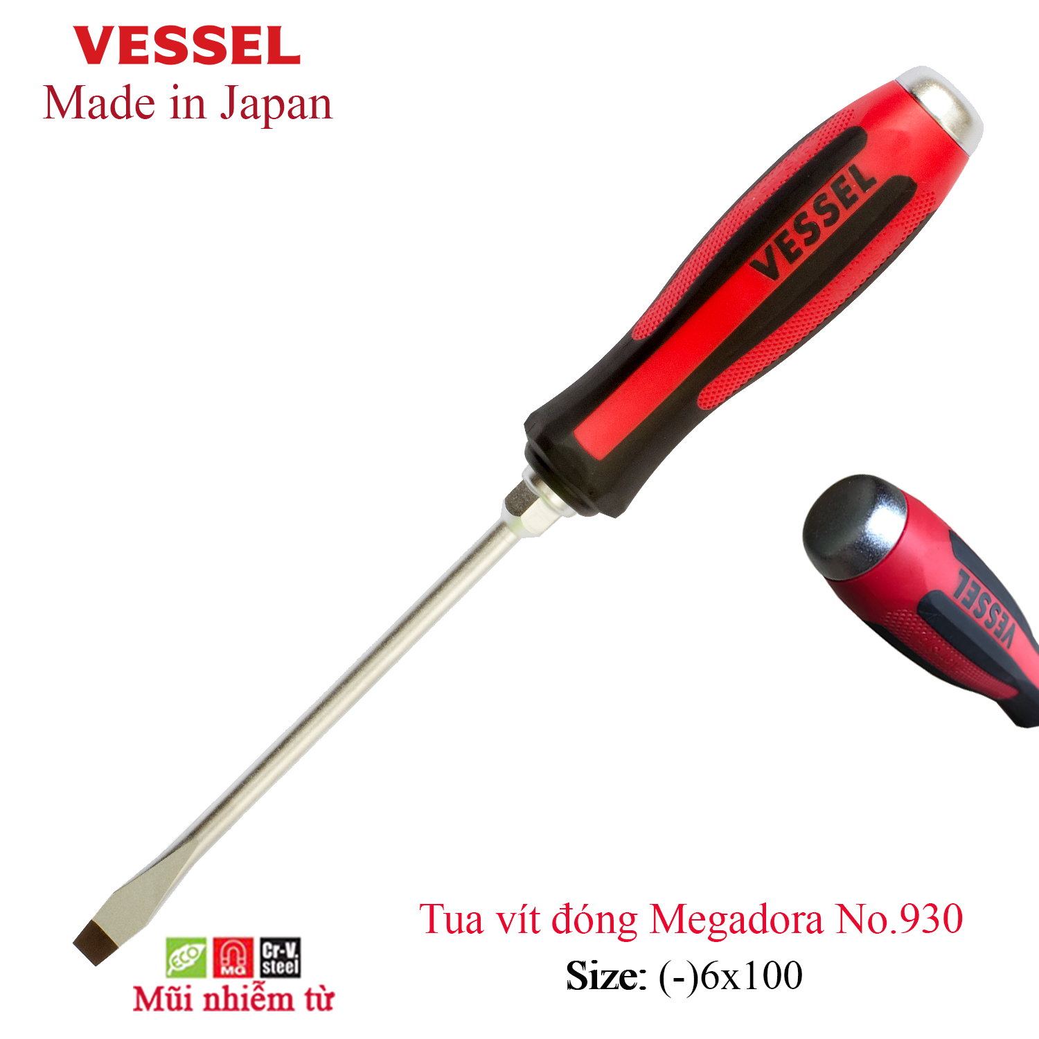 Tô vít đóng Megadora No.930 thương hiệu Vessel (Nhật Bản)