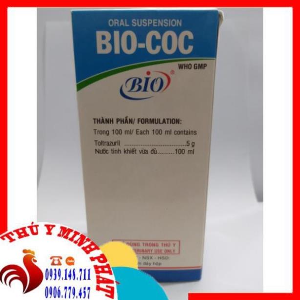Cầu trùng bio coc chai 150ml