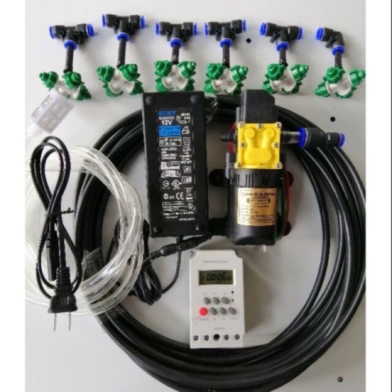 Bộ phun sương tưới lan có ( hẹn giờ, smart wifi tắt bật qua điện thoại ) tưới tự động kèm đủ phụ kiện tưới cây, tưới rau