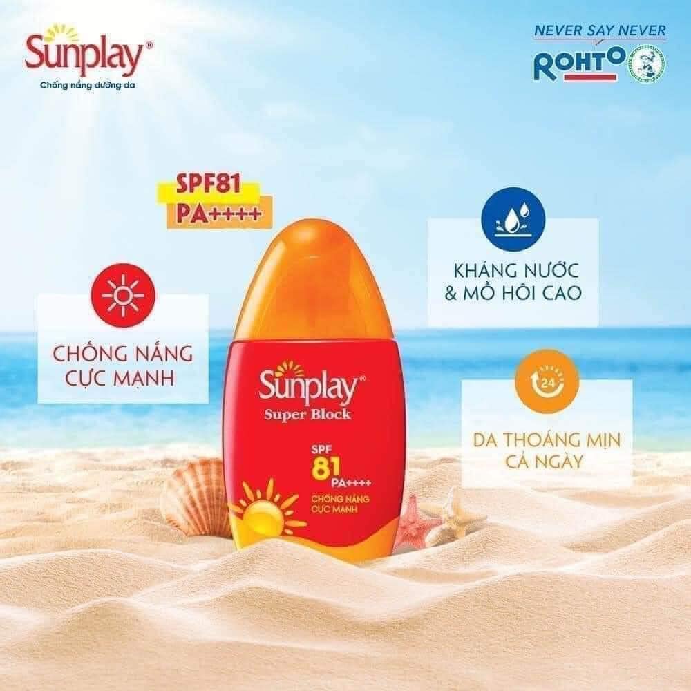 (70g/30g) Sữa Chống Nắng Sunplay Super Block SPF81, PA++++