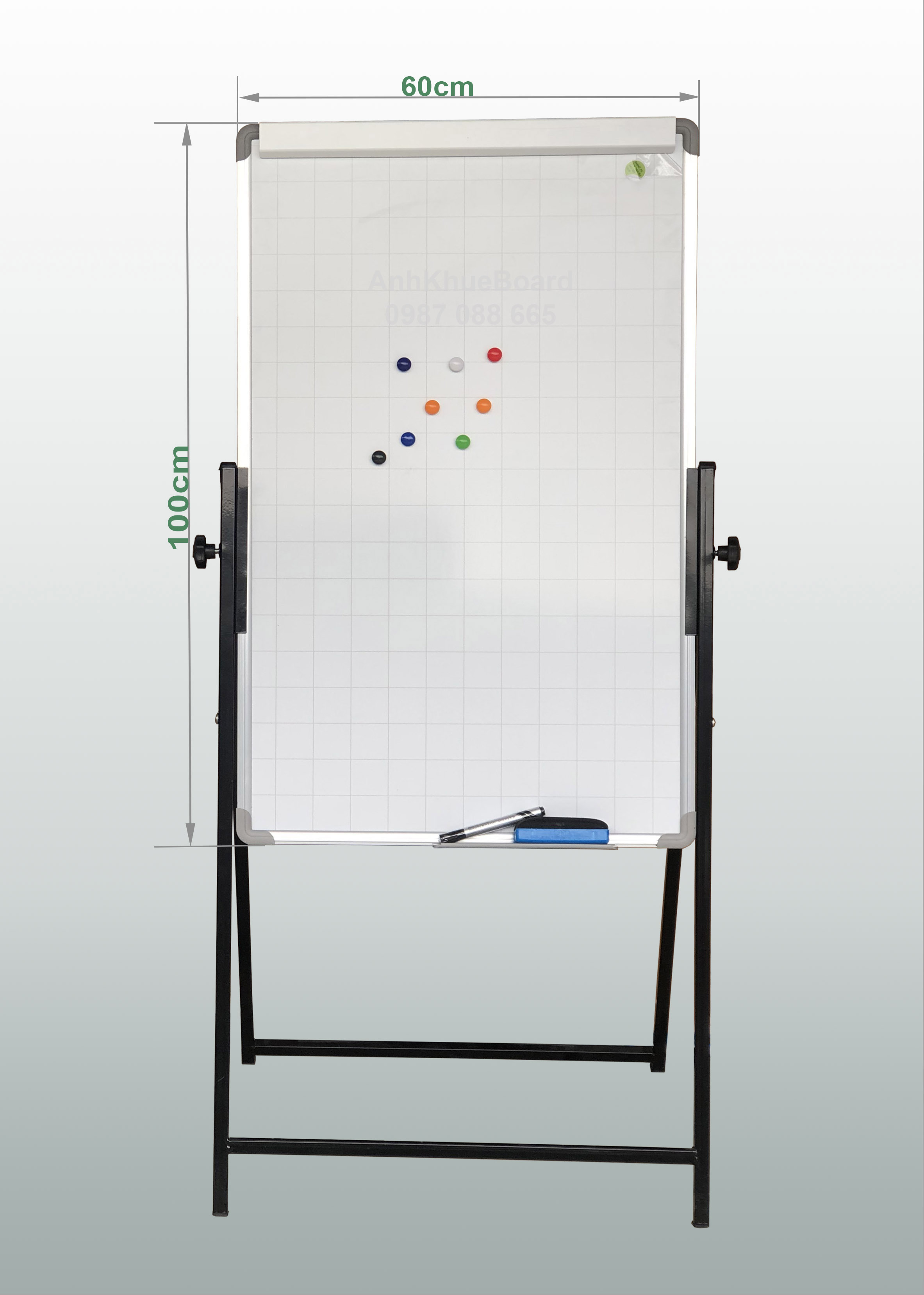 Bảng Flipchart Eco chân gấp kèm quà tặng.
