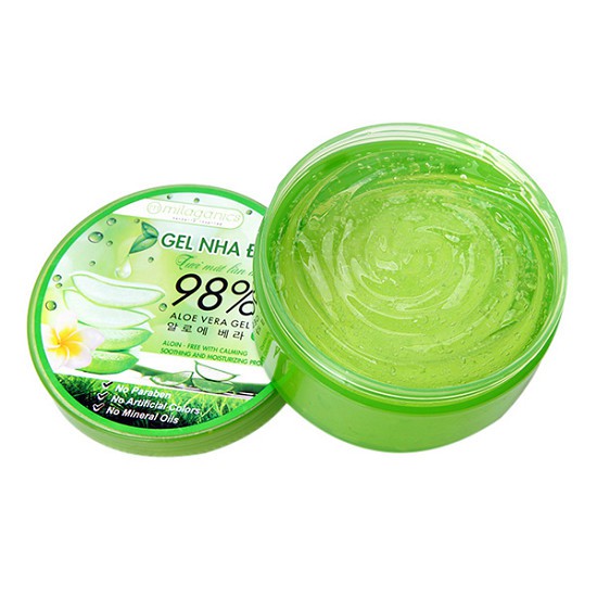 [HCM]Gel Nha Đam 98% Milaganics 300ml Toàn Thân
