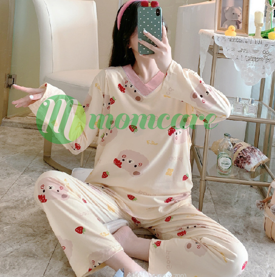 Bộ đồ bầu, đồ bộ sau sinh cho con bú ti LINK 1