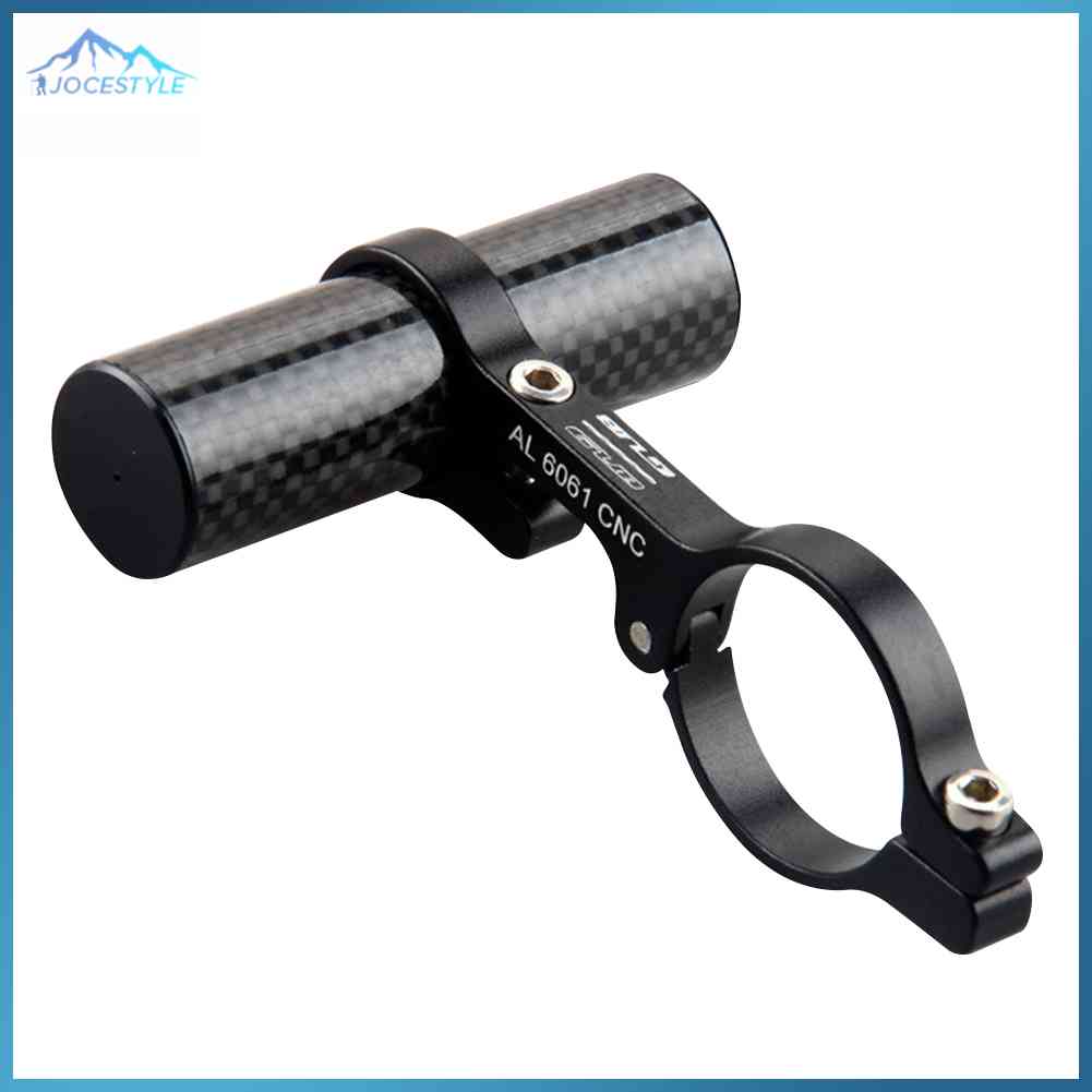 Carbon Tube Bicycle Handlebar Extender MTB Bike Headlight Bracket Holder
