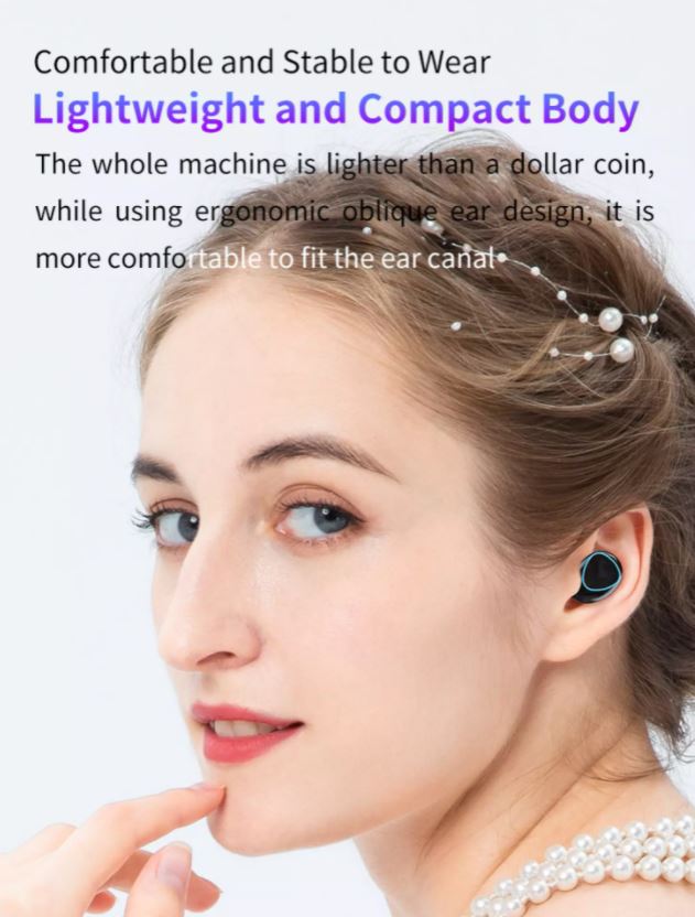 Tai nghe bluetooth 5.1 không dây pin trâu M10 pro điều khiển cảm ứng chống ồn nghe nhạc thể thao tái tạo âm thanh 360 có mic