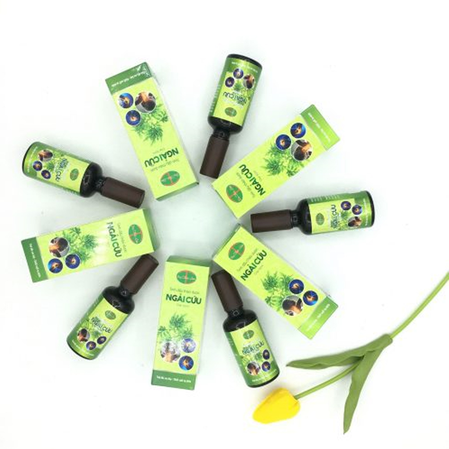 Tinh Dầu Thảo Dược Ngải Cứu Dạ Thảo Liên 50ml -  Xua tan đau nhức xương khớp, đau mỏi vai gáy, tê bì chân tay