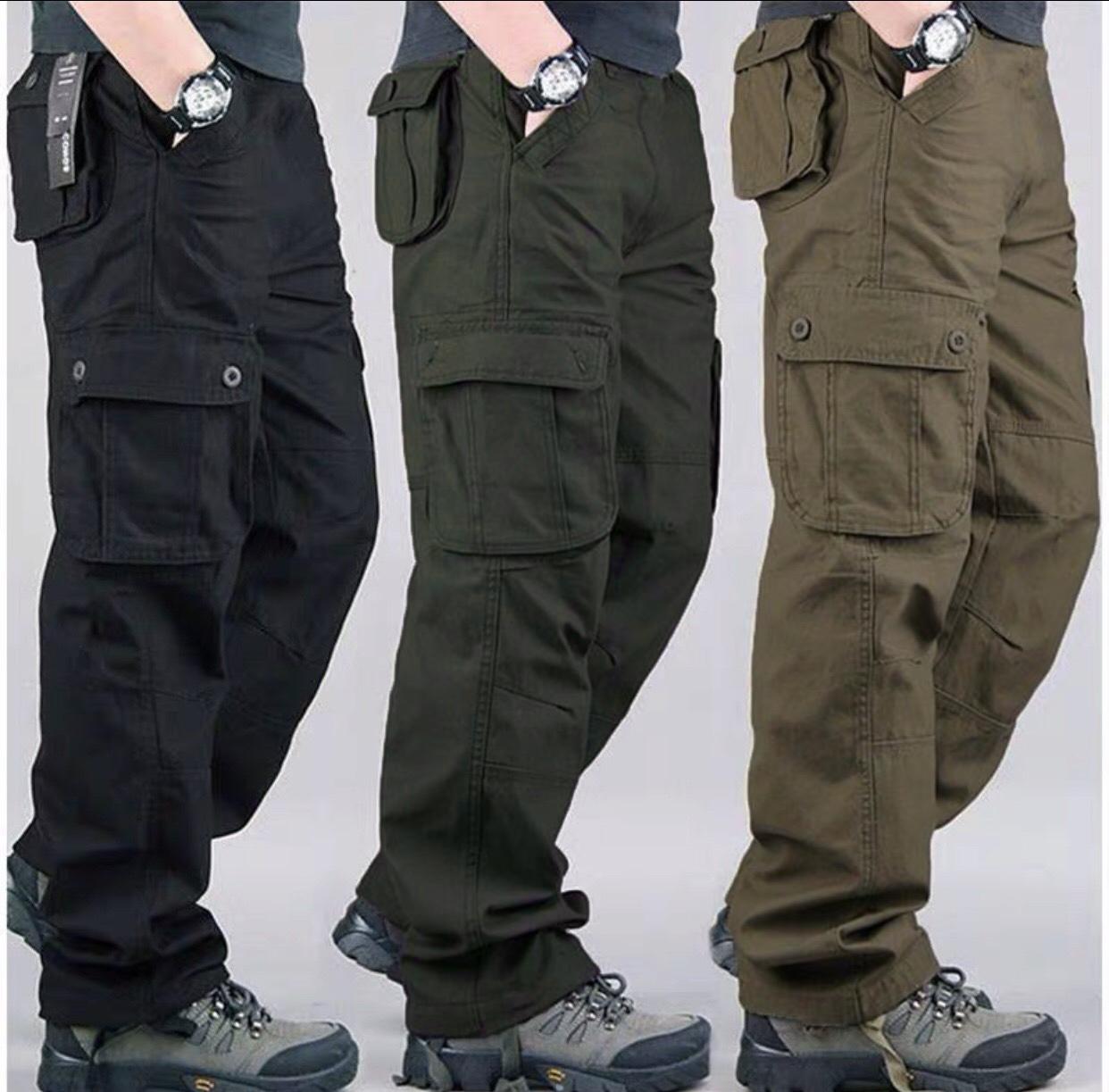 [ Giảm Giá Sốc ]  Combo 3 Quần Kaki Nam Túi Kiểu Lính Ba Màu Thời Trang HHH 3MEN QUAN 049V1