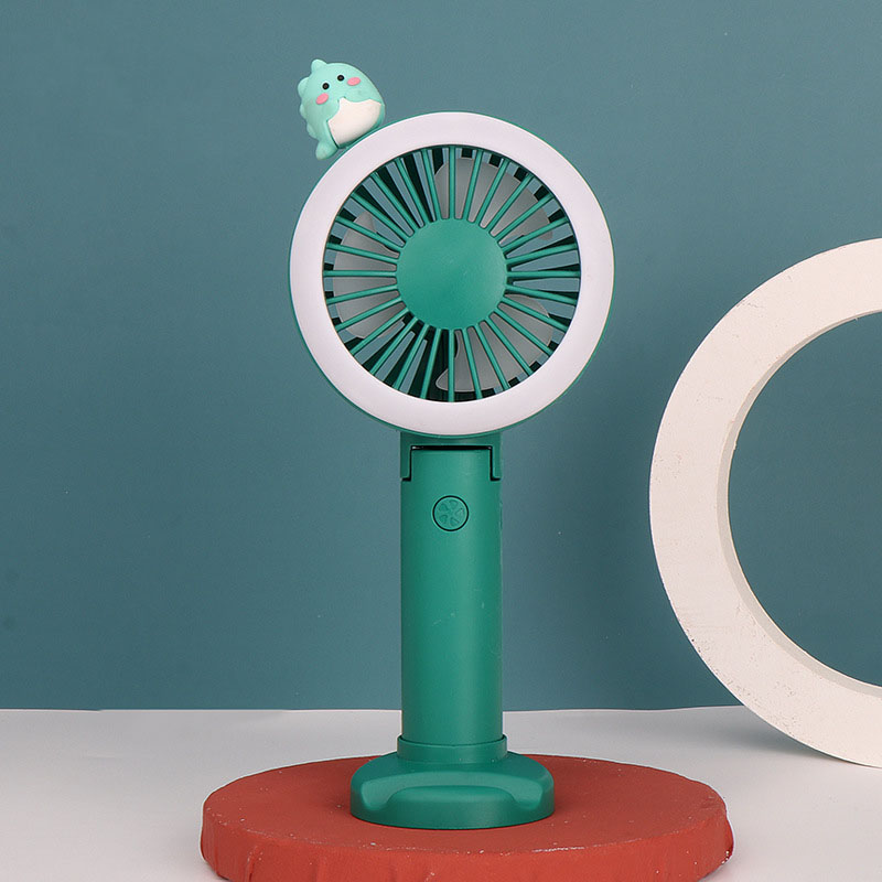 [HCM]Quạt Mini Cầm Tay Có Đèn Led Viền Quanh