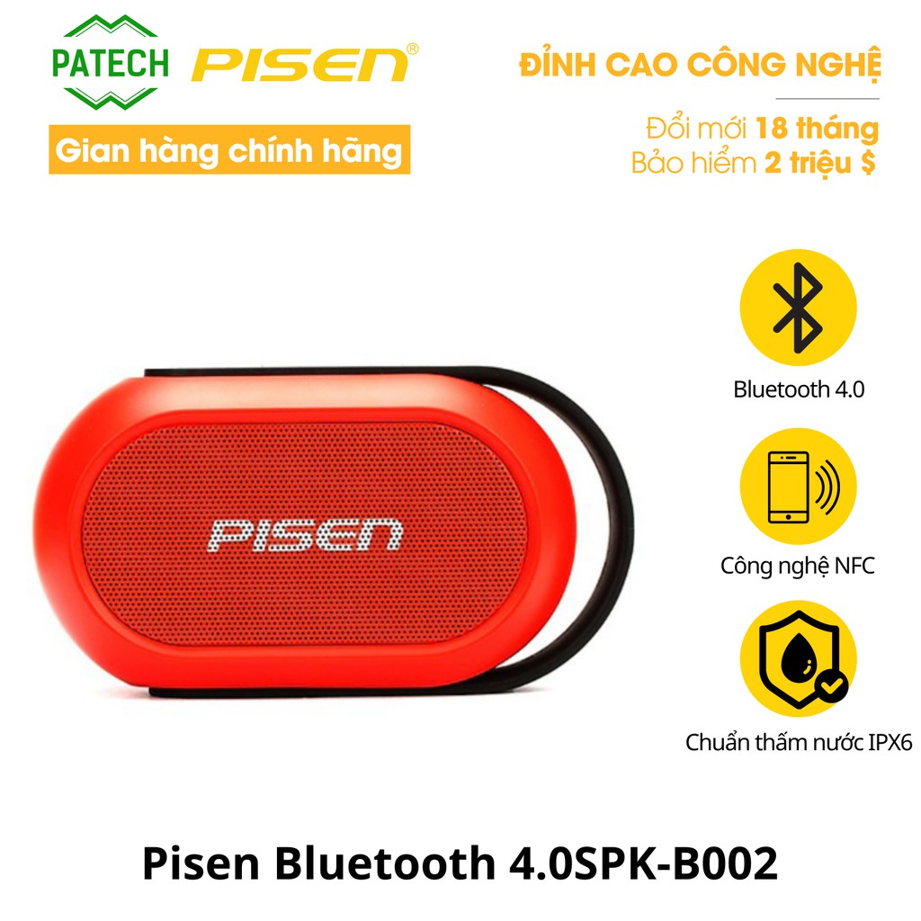 Loa di động Pisen Bluetooth 4.0 SPK-B002