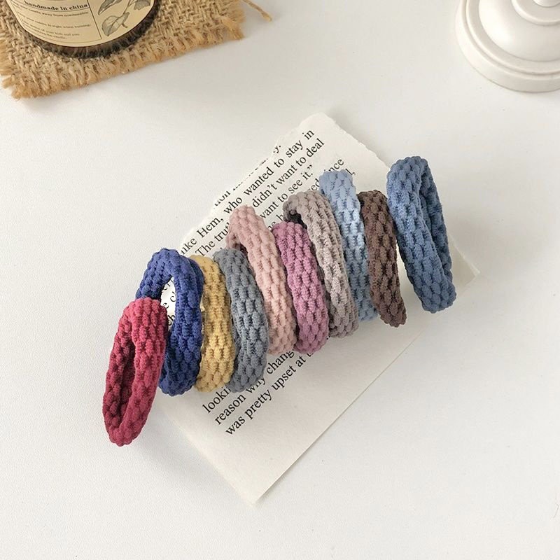 10/20 Chiếc Dây Buộc Tóc Co Giãn Hình Cho Nữ Trang Sức Tóc Đuôi Ngựa Thời Trang Mới