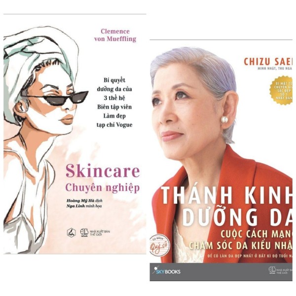 Combo 2 Cuốn Sách Chăm Sóc Da: Skincare Chuyên Nghiệp + Thánh Kinh Dưỡng Da
