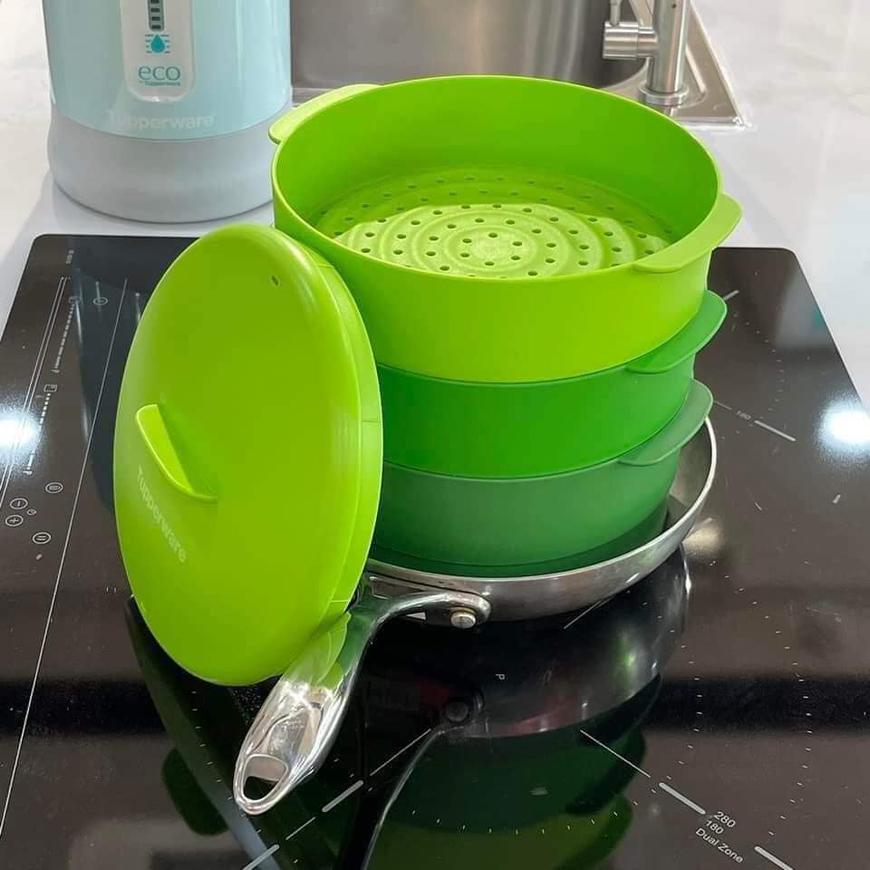 Xửng Hấp Tupperware Steam It 3 Tầng