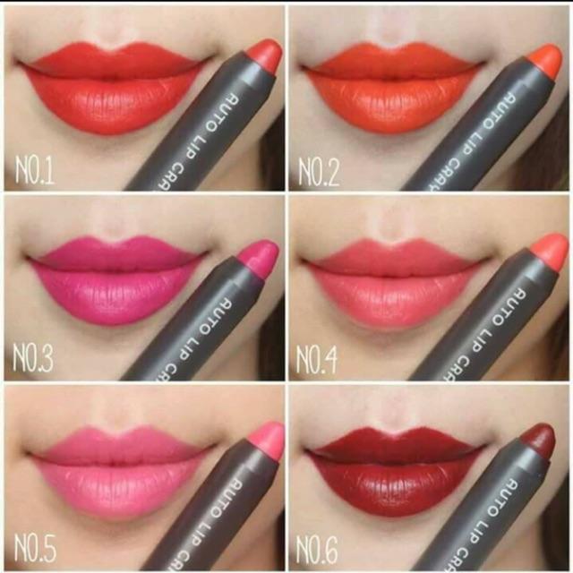 Son bút chì Auto Lip Crayon Yadah Son sáp dạng bút chì Hàn Quốc Son thỏi mịn môi tone màu chuẩn ( XẢ TỒN GIAO MÀU NGẪU NHIÊN )