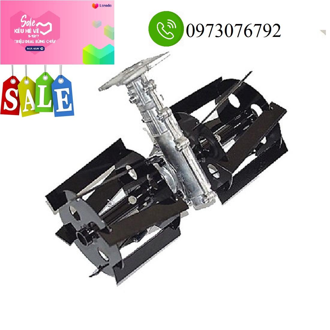 đầu xới đất lắp cho máy cắt cỏ ty 9 khía cần 26mm và 28mm
