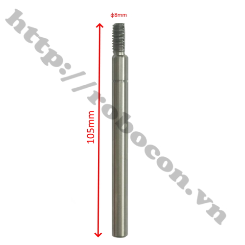 TRỤC QUẠT HỘP PHI 8MM DÀI 105MM