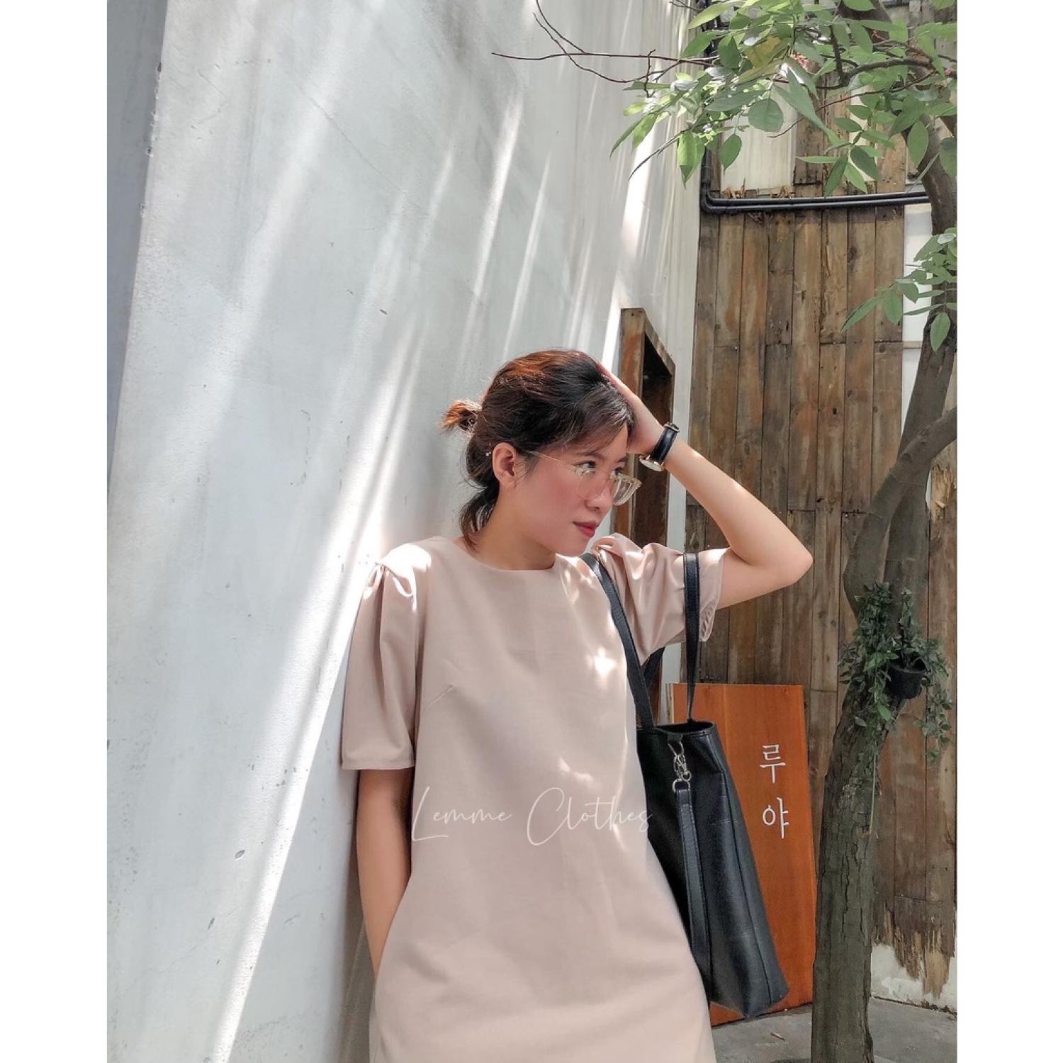Đầm xoắn fom suông-(mặc được hai mặt)-LEMME