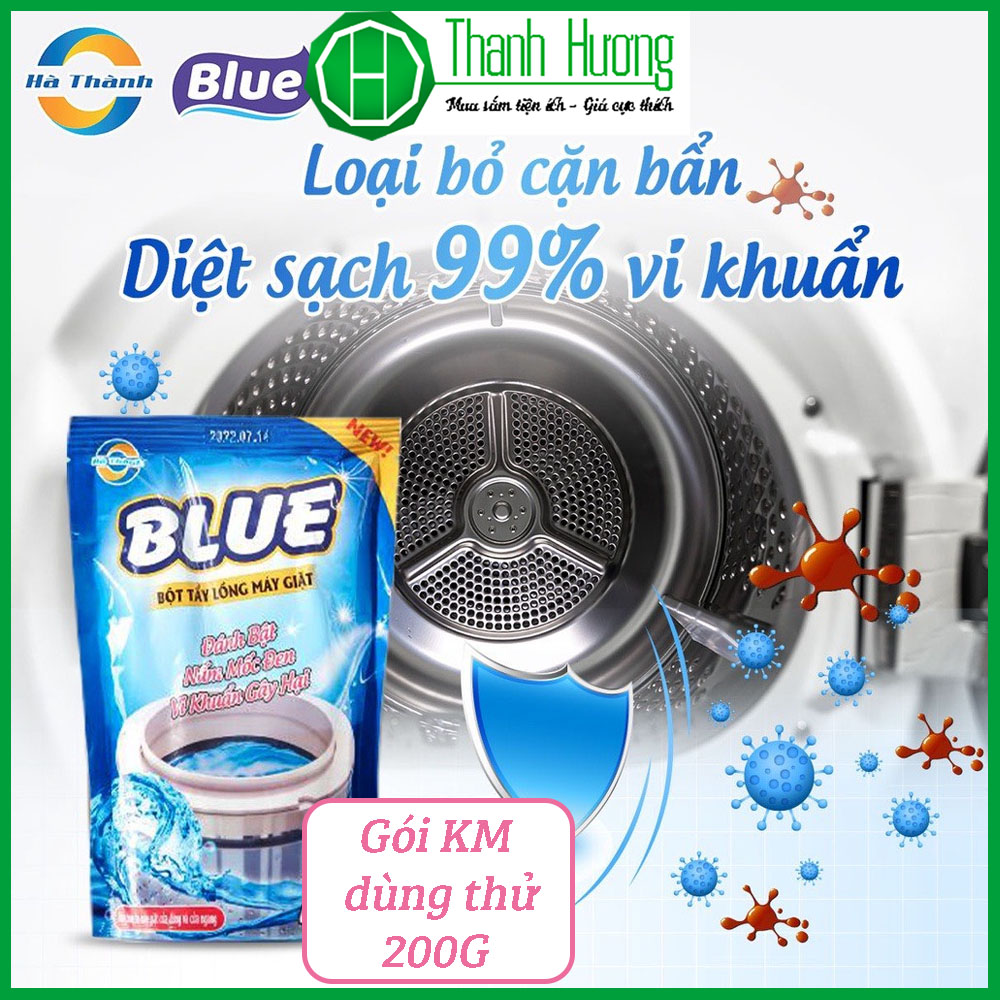 Bột tẩy lồng máy giặt Blue gói 450g