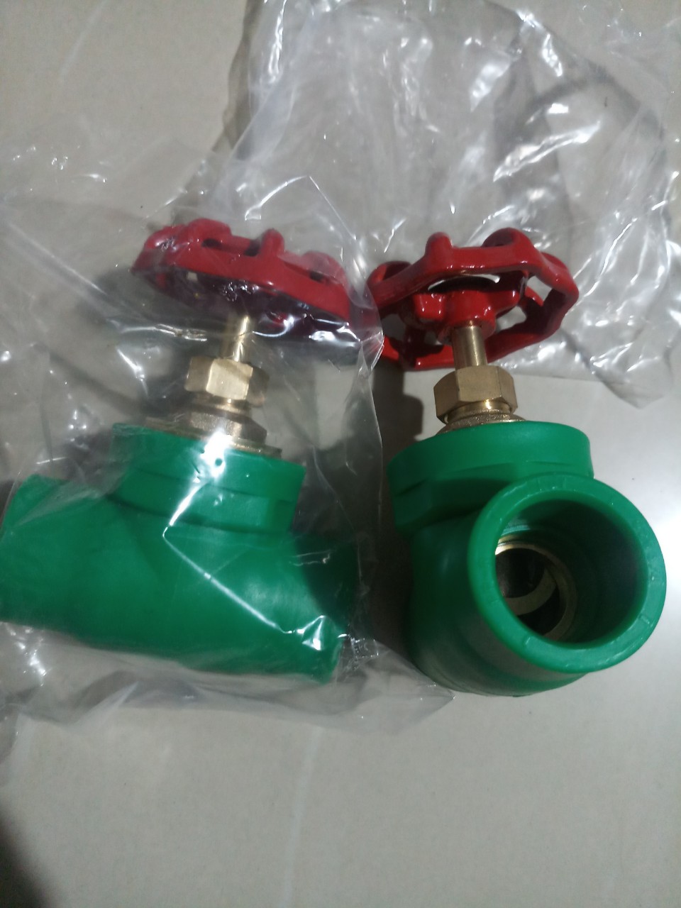 Van khóa ống nhiệt PPR Phi 25, van mở 100%
