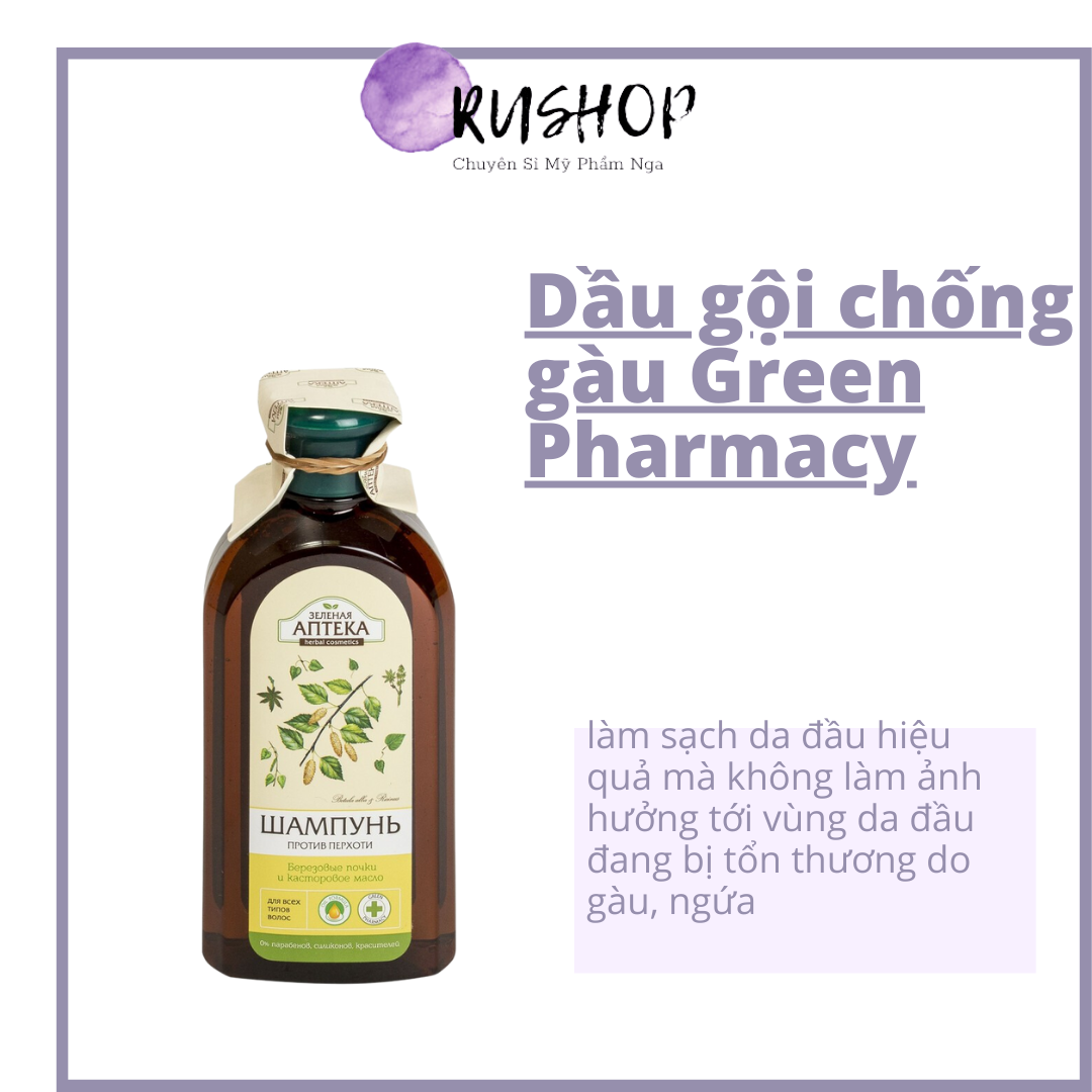Dầu gội chống gàu Green Pharmacy