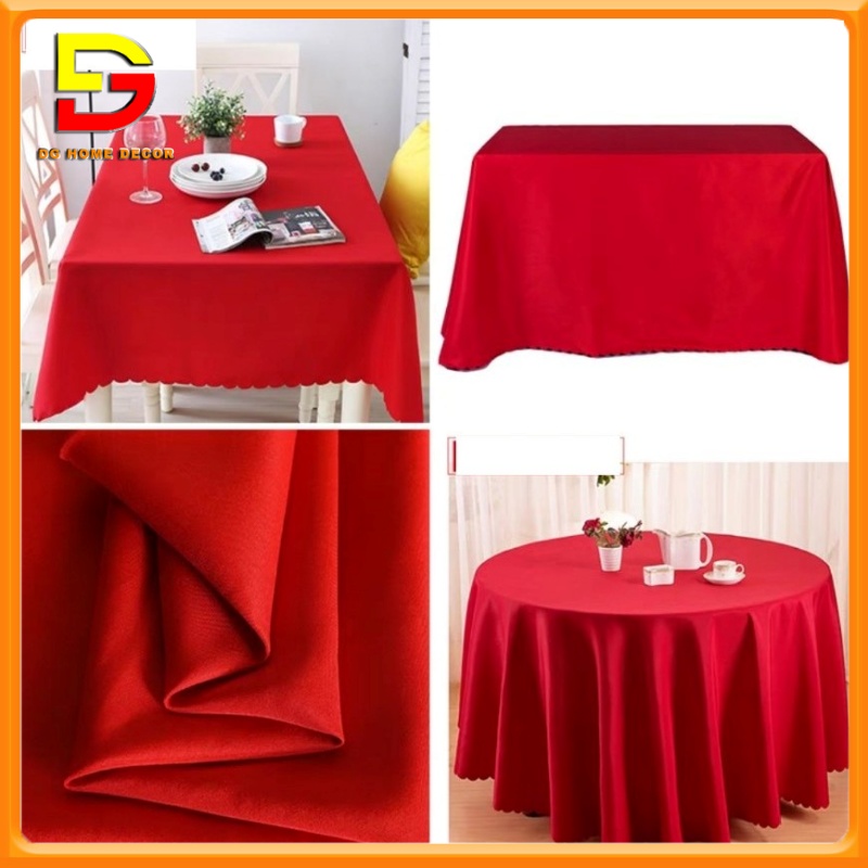 Dgh-468 unique festive event decoration red velvet phoenix pattern tablecloth dgh-468