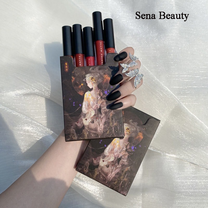 FULL SET 5 CÂY SON LÌ DAISHIAO MATTE TIÊN TỬ