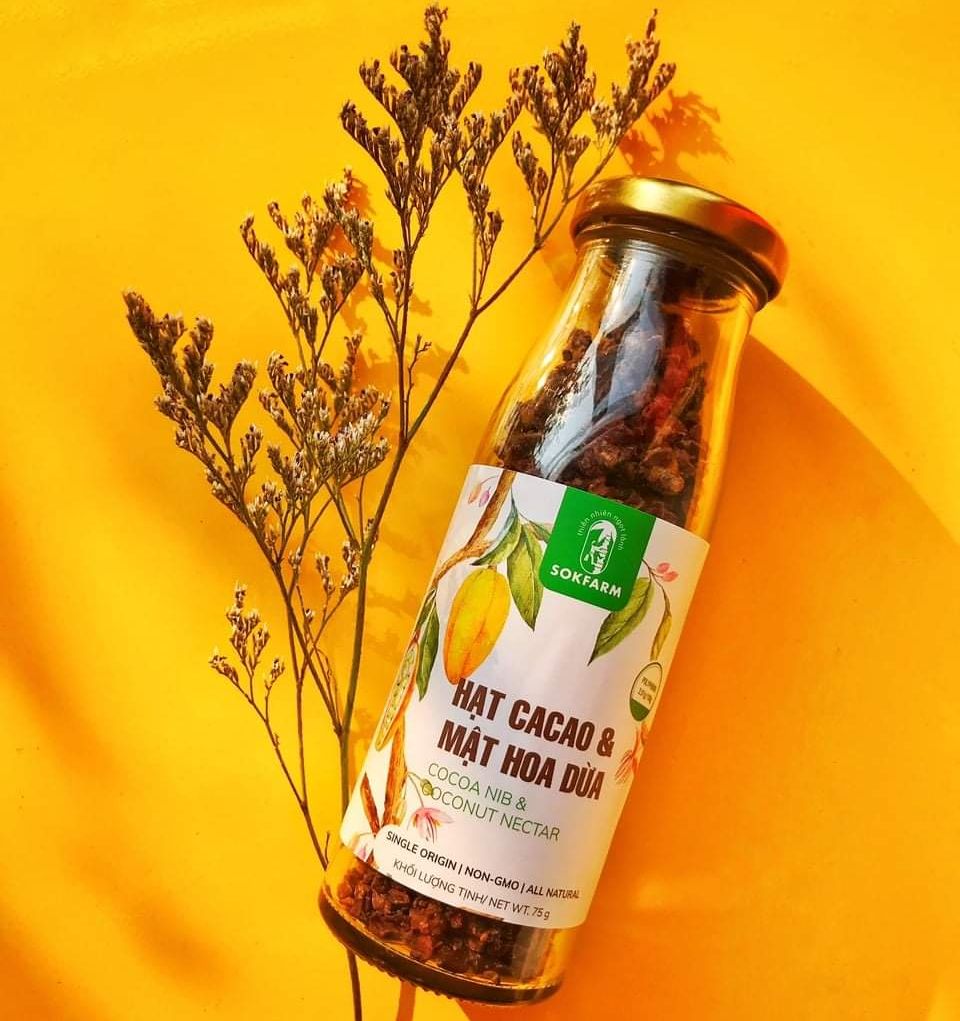 Hạt Cacao & Mật Hoa Dừa 65gr