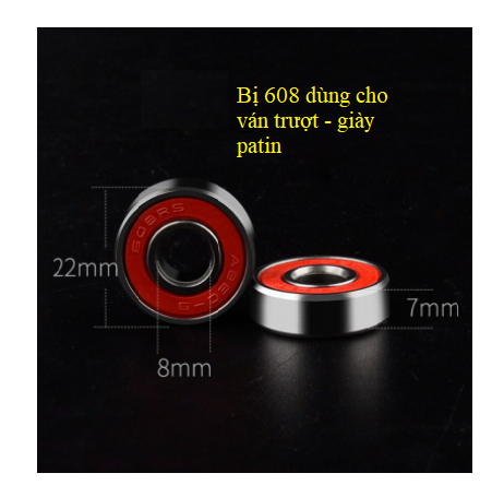 Vòng bi - bạc đạn 608RS-625ZZ-MR83 (các loại)