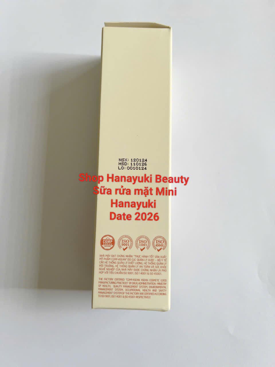 [Chính hãng-Date 2027] SỮA RỬA MẶT KHÔNG BỌT MINI HANAYUKI 76g - HANA CLEANSER MINI
