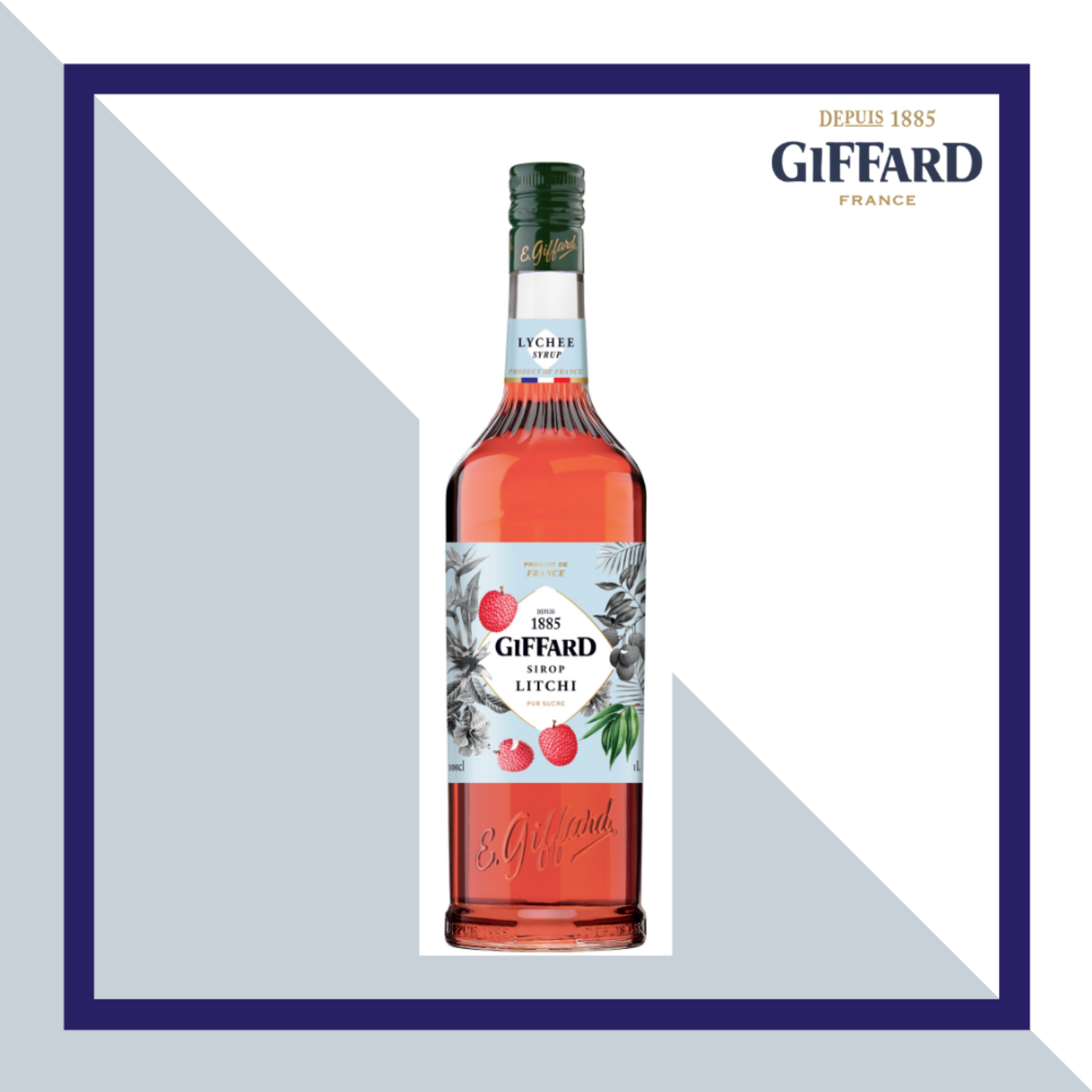 Siro Vải (Lychee Litchee Syrup) 1000ml Giffard Vietnam