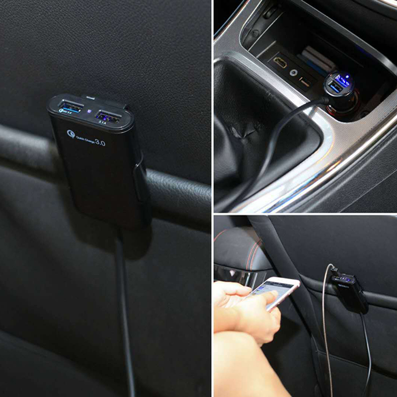 12V 24V Sạc ô tô USB mini USB type-C điện thoại trong xe ô tô sạc nhanh Bộ chuyển đổi sạc cho iphone 13 12 Xiaomi Huawei P40 Samsung