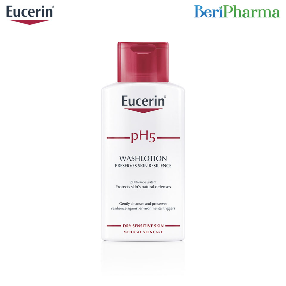 [HCM]Eucerin Sữa Tắm Và Rửa Mặt Dành Cho Da Nhạy Cảm Ph5 200ml