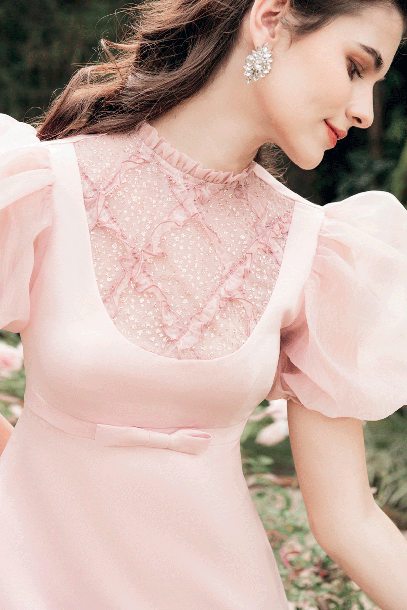 MIRA - Joyce Dress - Đầm thiết kế nữ màu hồng