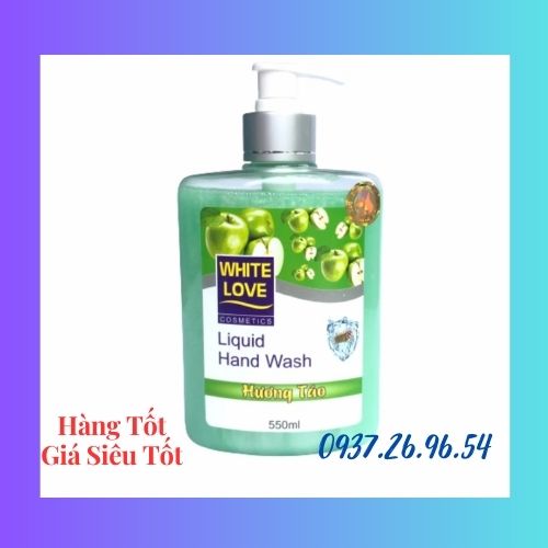 (Q8) Nước rửa tay cao cấp White Love 550ml