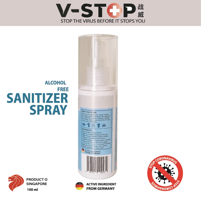Xịt khử khuẩn, diệt virus không dùng cồn VSTOP 100ml