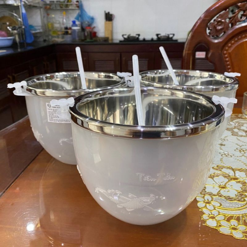 ( Loại dày) Bát ướp lạnh đồ uống inox, bát ướp lạnh hoa quả