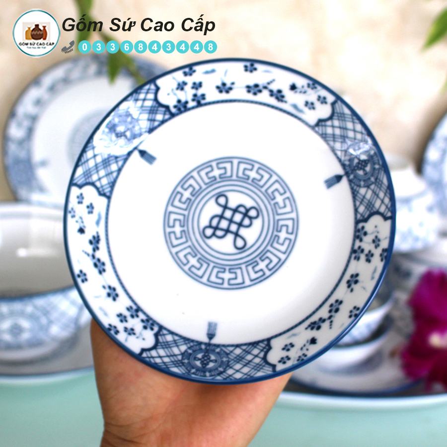Bộ Bát Đĩa Bát Tràng [18 MÓN] - Bộ Bát Đĩa Cao Cấp [PHÚC LỘC THỌ]