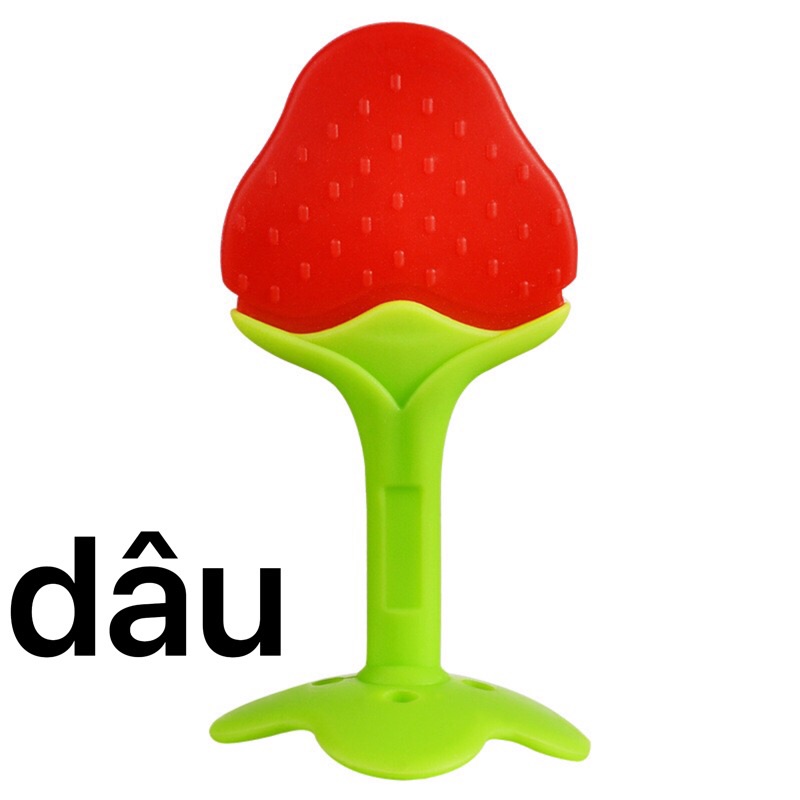 Đồ chơi cắn răng gặm nướu hình hoa quả cho bé( giao mẫu ngẫu nhiên)