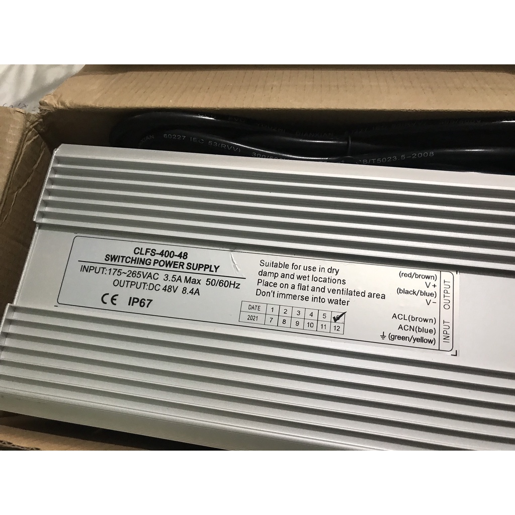 Nguồn chống ẩm 48v- 8,4A