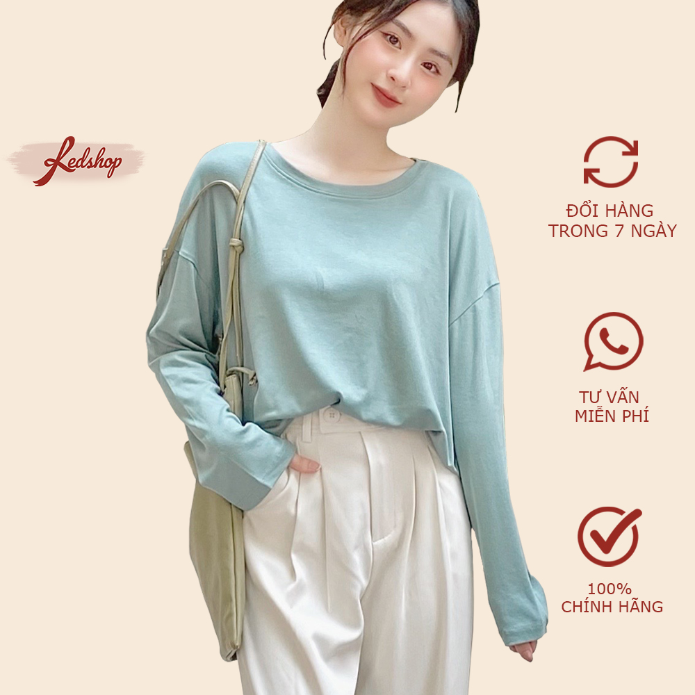 Áo thun nữ Basic dài tay mềm mịn phong cách Hàn Quốc Red Shop 28020