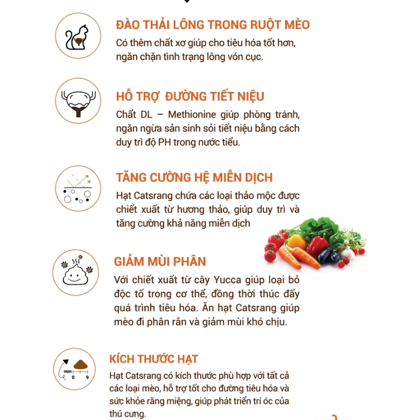 Catsrang - Thức ăn cho mèo mọi lứa tuổi 5KG