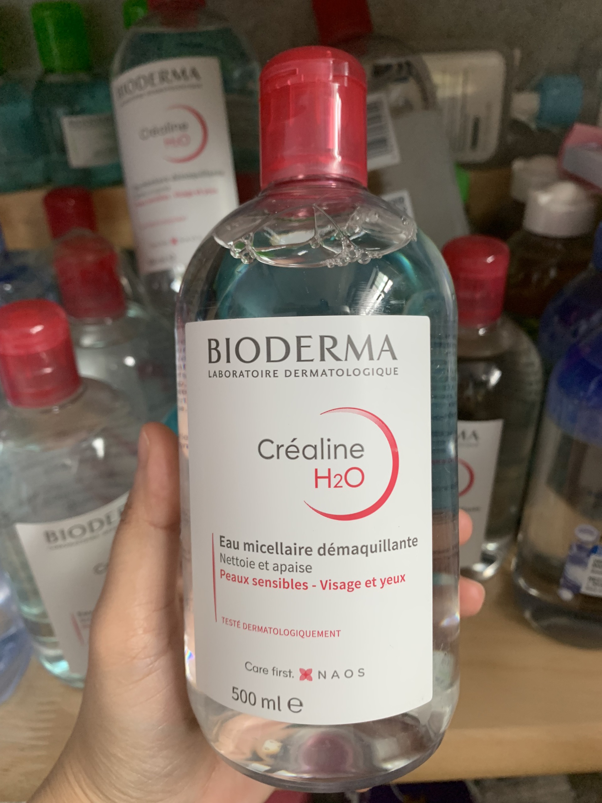 Nước Tẩy Trang BIODERMA H2O Pháp (Hồng - Xanh)