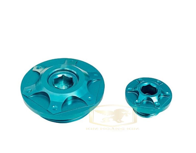 Ốc Mâm Lửa Xanh Lục Bảo gắn xe máy Wave Dream Winner Sonic