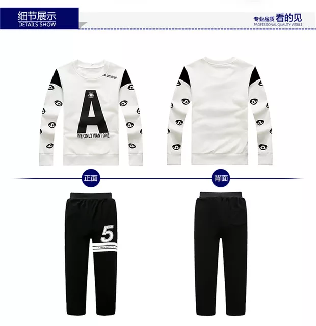 Set bộ quần áo chữ A dành cho bé trai 15 -45kg chất vải da cá dày dăn kiểu dáng năng động