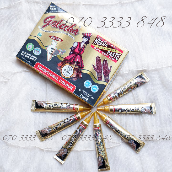 MỰC XĂM HENNA ẤN ĐỘ KÈM HÌNH STICKER