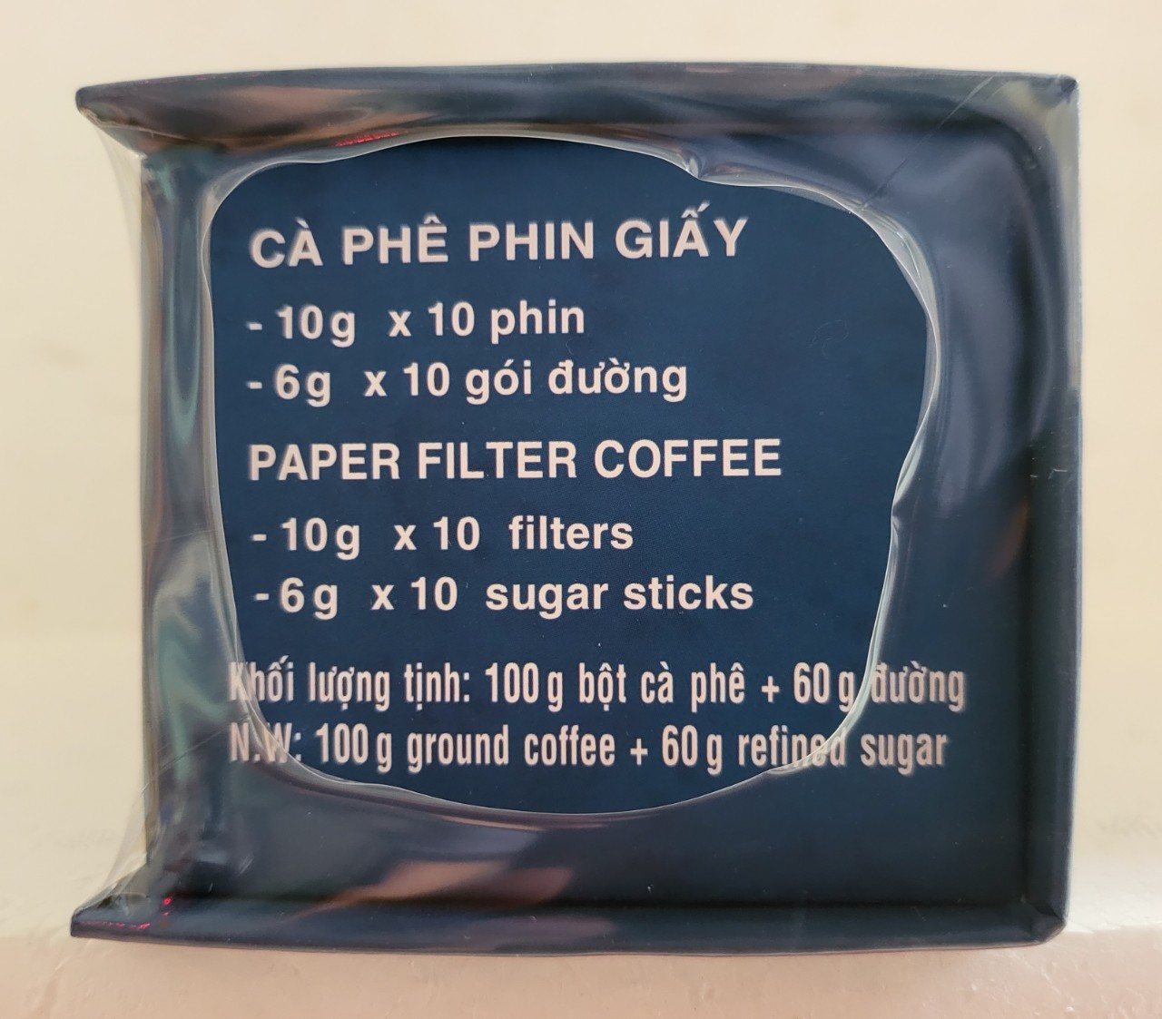 [Hộp XANH 10 phin] CÀ PHÊ PHIN GIẤY [VN] CON SOC Pure Arabica Paper Filter Coffee